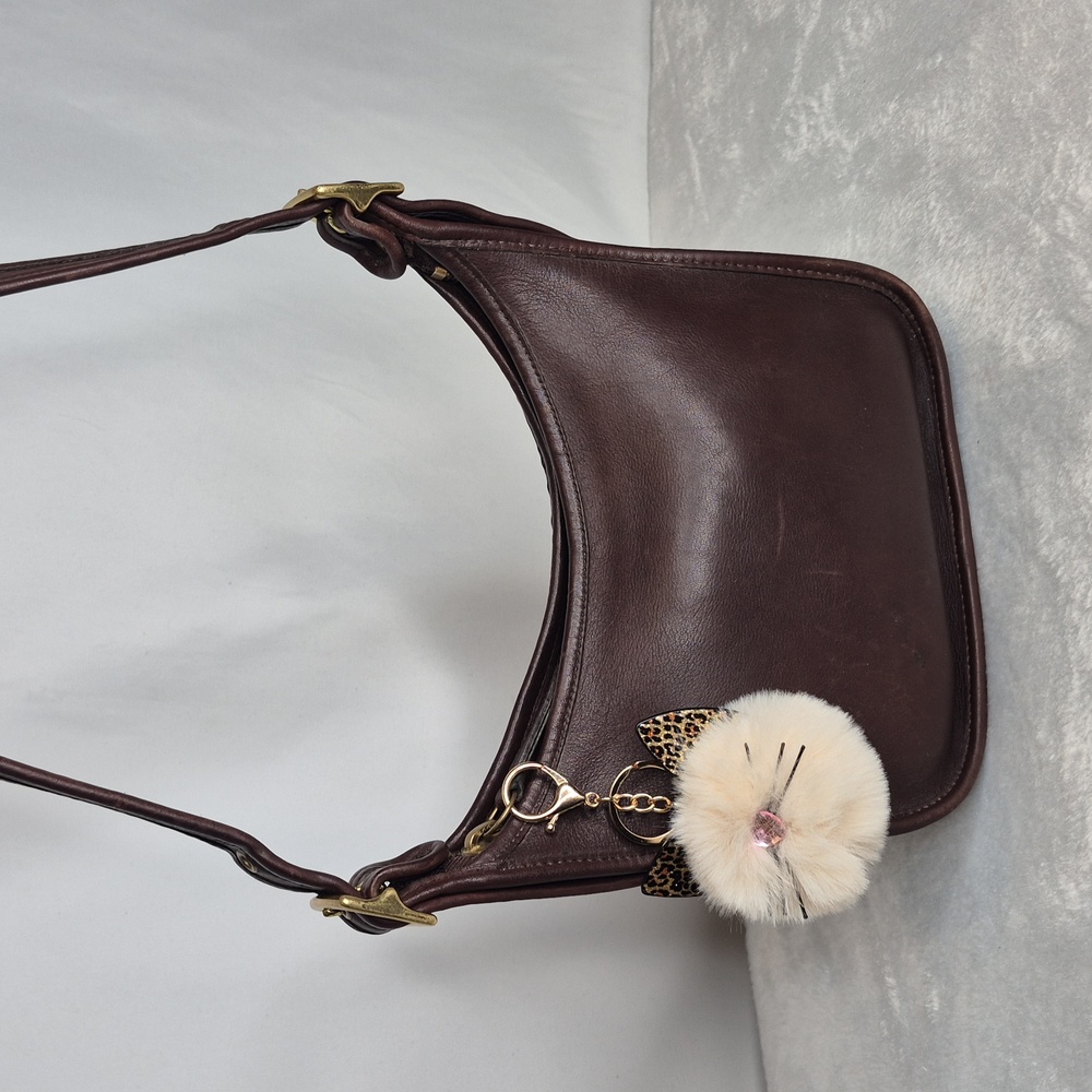 Coach Janice Legacy Dark Brown Leather Shoulder Bag 9950 - Picture 4 of 17